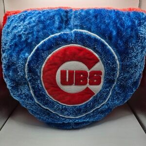 Chicago Cubs Plush Pillow MLB Baseball Team‎ Logo Throw Cushion Soft Decor